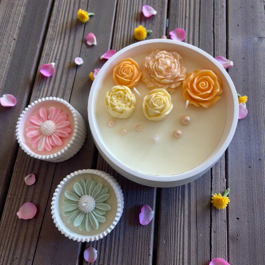 Artisan gathering bowl candle